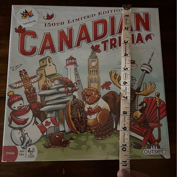 NEW Canadian Trivia 150th Limited Edition Board Game Unopened Sealed - Picture 2 of 9